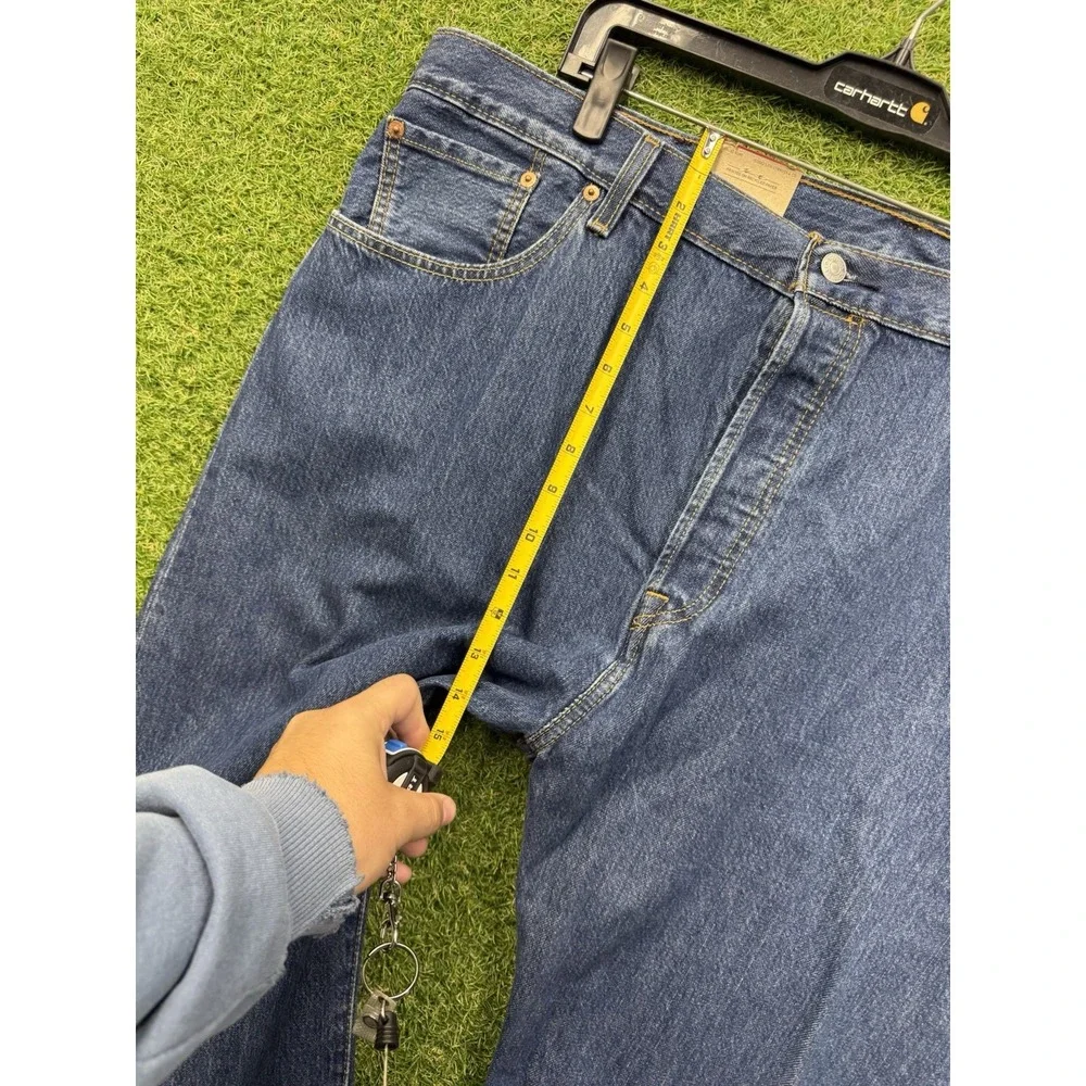 Vintage Levis 501 xx Jeans Mens 44x30 Preshrunk Button Fly Dark Wash Denim NWT